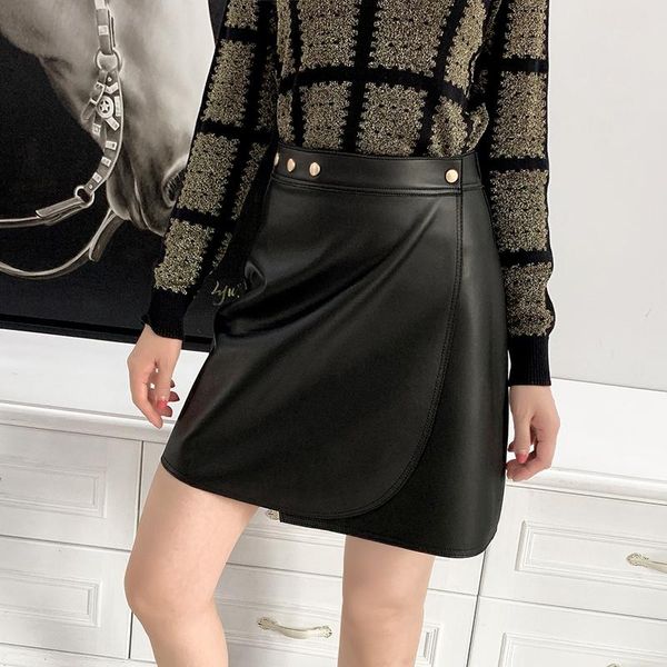 skirts 2021 autumn winter genuine leather women high waist black brown mini ladies real sheepskin skirt
skirts 2021 autumn winter genuine leather women high waist black brown mini ladies real sheepskin skirt
