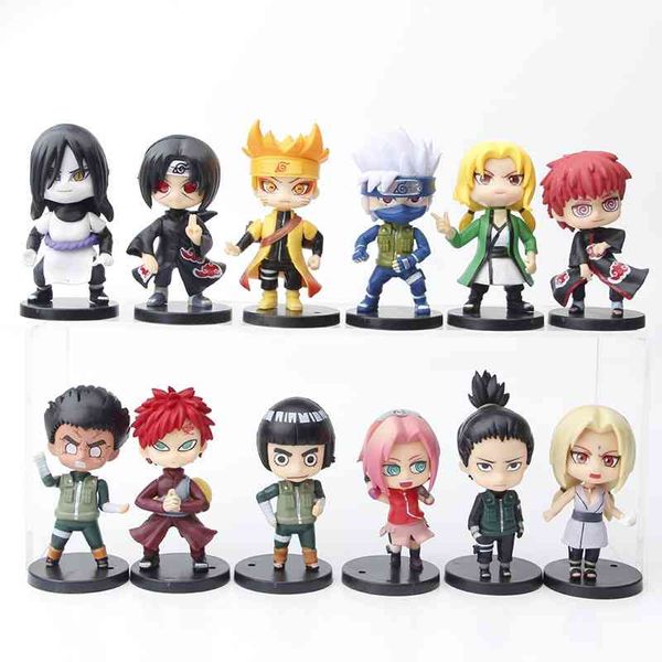 12 operated sakura sasuke naruto kakashi snake pill q version doll model cake ornaments
12 operated sakura sasuke naruto kakashi snake pill q version doll model cake ornaments