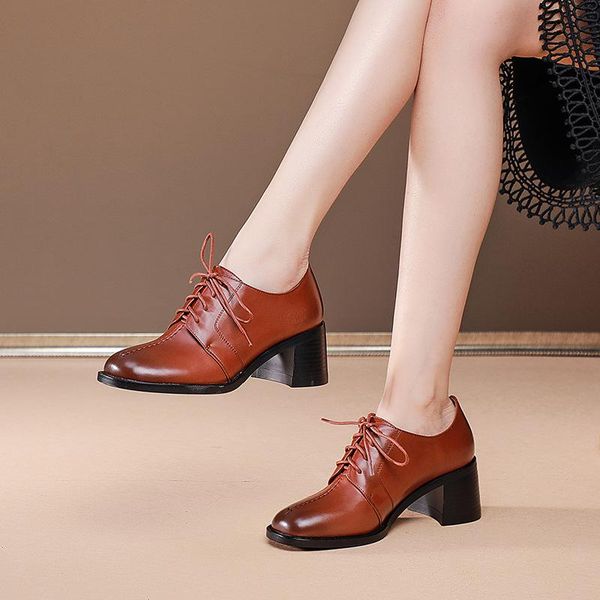 dress shoes women pumps genuine leather round head lace up thick high heels solid casual female plus size 42 tacones 2021, Black
dress shoes women pumps genuine leather round head lace up thick high heels solid casual female plus size 42 tacones 2021, Black