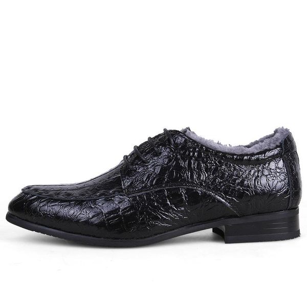 dress shoes winter fleece casual mens genuine leather crocodile lace-up italian stylist flat formal oxfords wedding plus 38-50, Black
dress shoes winter fleece casual mens genuine leather crocodile lace-up italian stylist flat formal oxfords wedding plus 38-50, Black