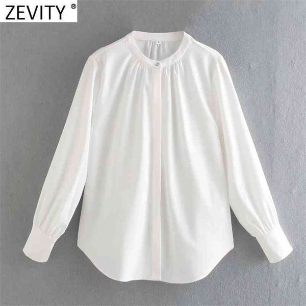 women simply stand collar solid color smock blouse office ladies single breasted business shirts chic blusas ls7463 210420, White
women simply stand collar solid color smock blouse office ladies single breasted business shirts chic blusas ls7463 210420, White