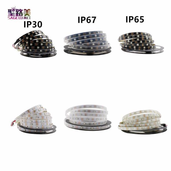 1m/5m 30/60/144 pixel/m smart led pixel strip light black/white pcb individually addressable rgb tape ip30/ip65/ip67 strips
1m/5m 30/60/144 pixel/m smart led pixel strip light black/white pcb individually addressable rgb tape ip30/ip65/ip67 strips