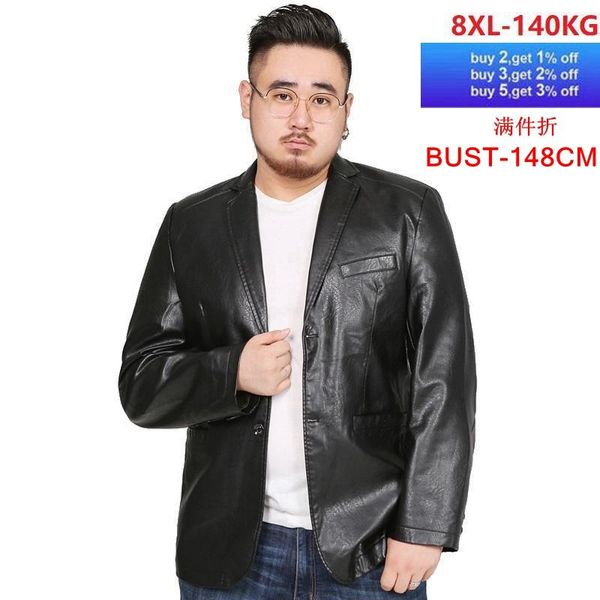 men's jackets large size suit jacket imitation leather 6xl 7xl 8xl autumn and winter long-sleeved lapel casual formal business office b, Black;brown
men's jackets large size suit jacket imitation leather 6xl 7xl 8xl autumn and winter long-sleeved lapel casual formal business office b, Black;brown