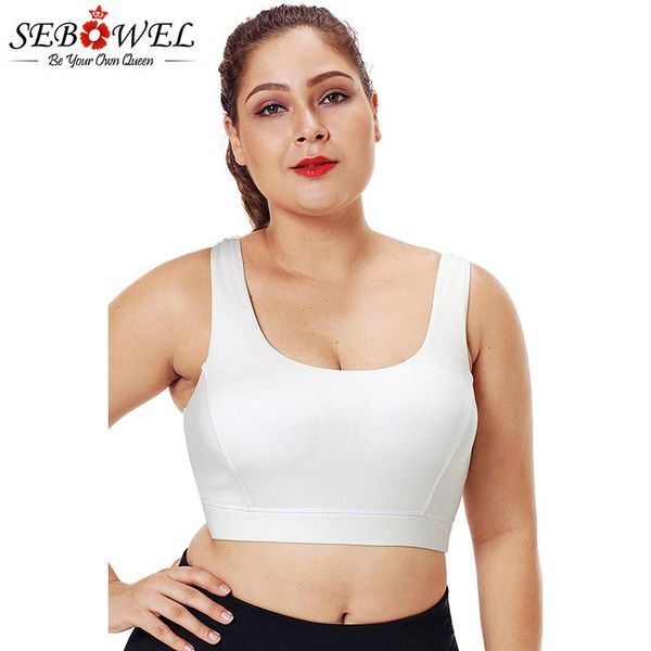 gym clothing sebowel plus size u-shaped neck sports bra woman elastic yoga fitness comfortable soft racerback shake proof crop top, White;black
gym clothing sebowel plus size u-shaped neck sports bra woman elastic yoga fitness comfortable soft racerback shake proof crop top, White;black