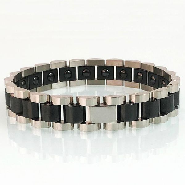 link, chain couple's black ceramic bracelets stainless steel health care magnetic wristband homme armband lover's jewelry gifts
link, chain couple's black ceramic bracelets stainless steel health care magnetic wristband homme armband lover's jewelry gifts