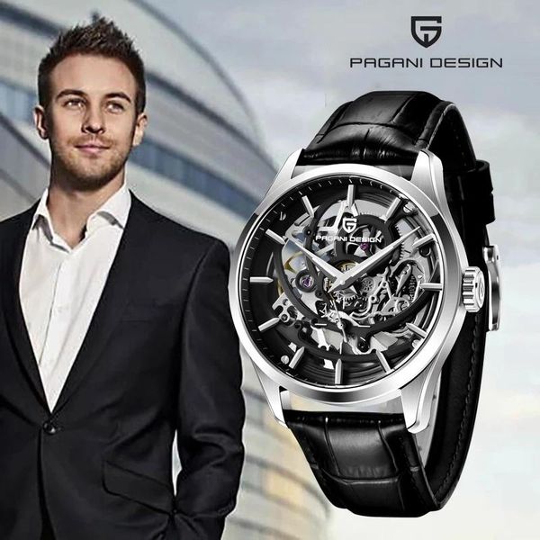 wristwatches 2021 pagani design men tourbillon automatic mechanical watch luxury stainless steel leather reloj hombre, Slivery;brown
wristwatches 2021 pagani design men tourbillon automatic mechanical watch luxury stainless steel leather reloj hombre, Slivery;brown