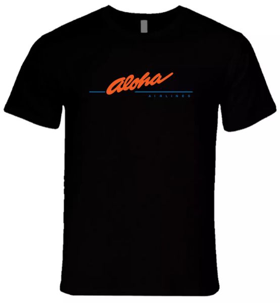 Aloha Airlines Vintage Logo Hawaiian Airline Tee Men's Black T-shirt Size S-2XL, White;black
Aloha Airlines Vintage Logo Hawaiian Airline Tee Men's Black T-shirt Size S-2XL, White;black
