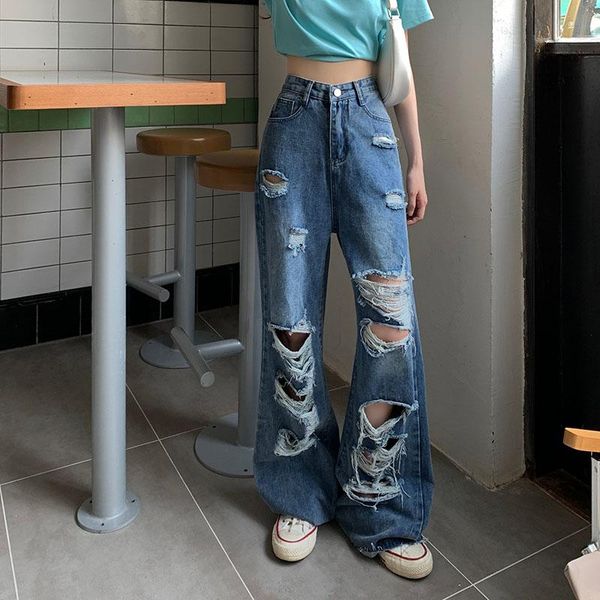 women's jeans 2021 beggar ripped fat mm high waist was thin modified leg type hyuna style retro weirdo pants, Blue
women's jeans 2021 beggar ripped fat mm high waist was thin modified leg type hyuna style retro weirdo pants, Blue