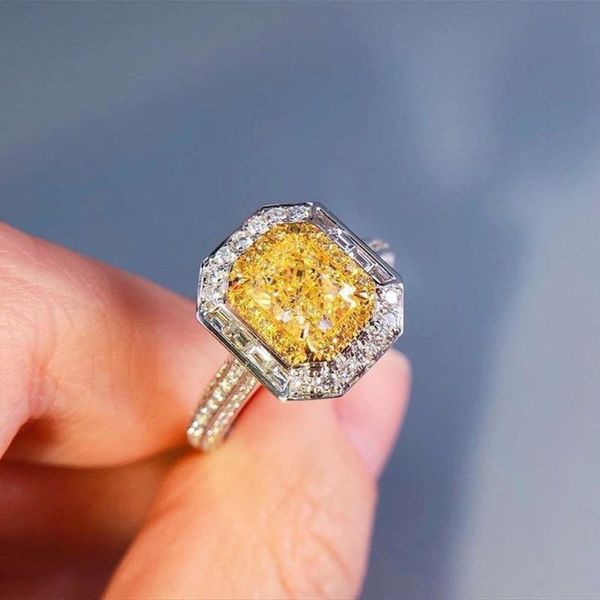 wedding rings luxury white gold plated yellow crystal ring zircon band princess cut gems bridal engagement jewelry gifts, Slivery;golden
wedding rings luxury white gold plated yellow crystal ring zircon band princess cut gems bridal engagement jewelry gifts, Slivery;golden
