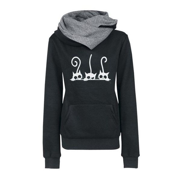 women's hoodies & sweatshirts autumn winter long sleeve women fashion warm cat print hooded oversized casual pullovers sweatshirt, Black
women's hoodies & sweatshirts autumn winter long sleeve women fashion warm cat print hooded oversized casual pullovers sweatshirt, Black