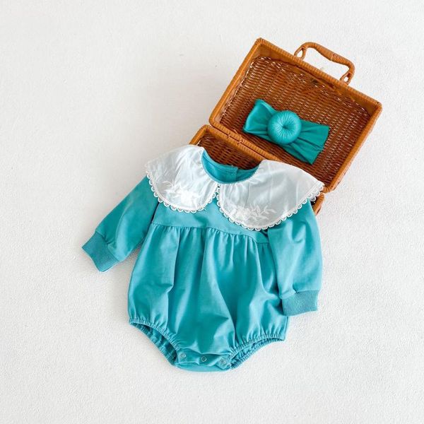 rompers 2021 autumn baby girls bodysuit solid color cotton clothes infant boys long sleeve lace embroidered collar jumpsuits for 0-24m, Blue
rompers 2021 autumn baby girls bodysuit solid color cotton clothes infant boys long sleeve lace embroidered collar jumpsuits for 0-24m, Blue
