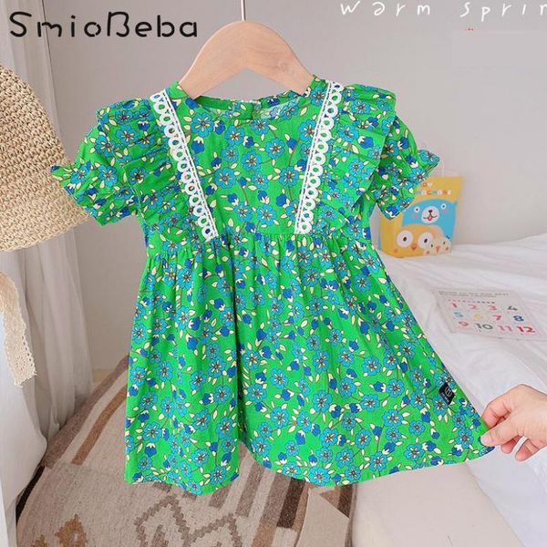 summer dress korean girls lace bubble sleeve floral skirt small fresh short flower green side princess kids girl's dresses, Red;yellow
summer dress korean girls lace bubble sleeve floral skirt small fresh short flower green side princess kids girl's dresses, Red;yellow