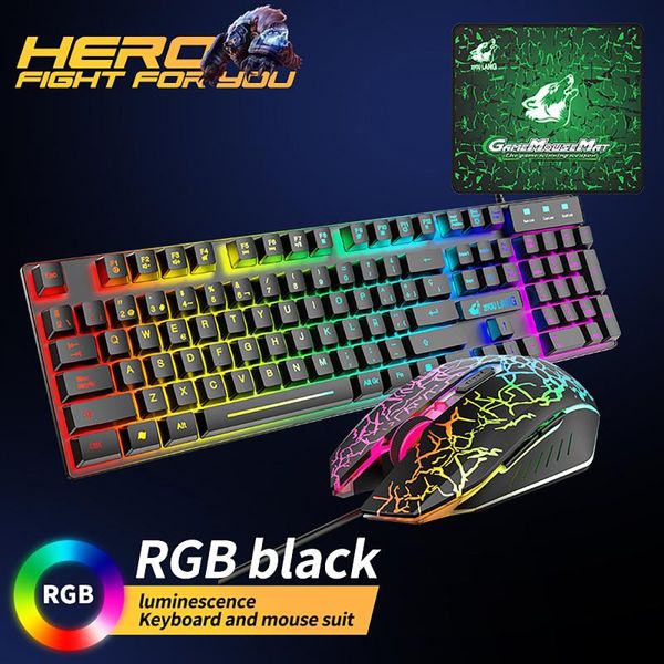 spanish t13 rainbow backlight usb ergonomic gaming keyboard mouse set for pc lapjuego de teclado y alemán #3 combos
spanish t13 rainbow backlight usb ergonomic gaming keyboard mouse set for pc lapjuego de teclado y alemán #3 combos