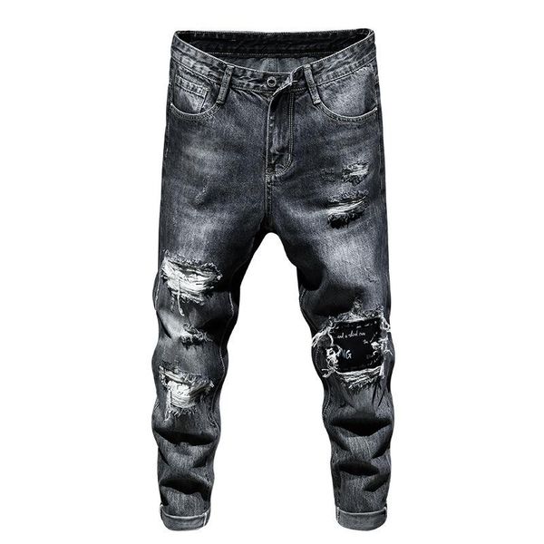 men's jeans 2021 design trousers ropa hombre fashion causal pants size 38 skinny men, Blue
men's jeans 2021 design trousers ropa hombre fashion causal pants size 38 skinny men, Blue
