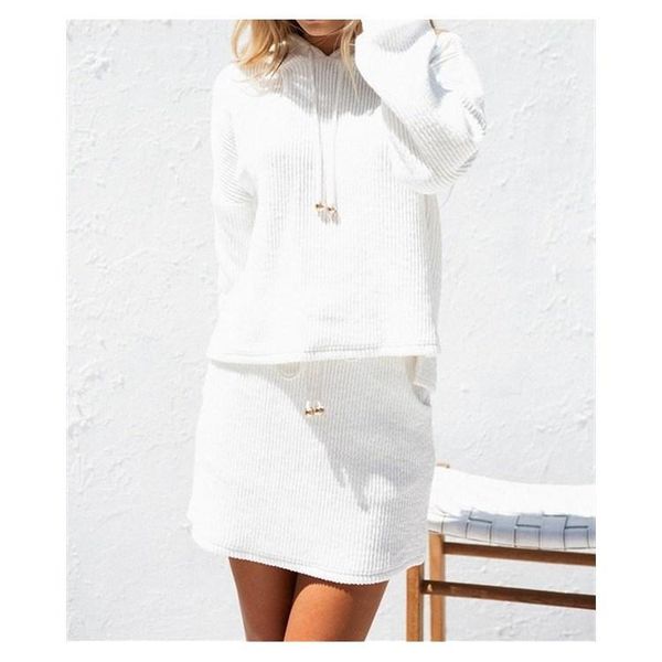women lace up casual two piece set fashion cotton white suit dress solid spring hooded sweatshirt women's pants
women lace up casual two piece set fashion cotton white suit dress solid spring hooded sweatshirt women's pants
