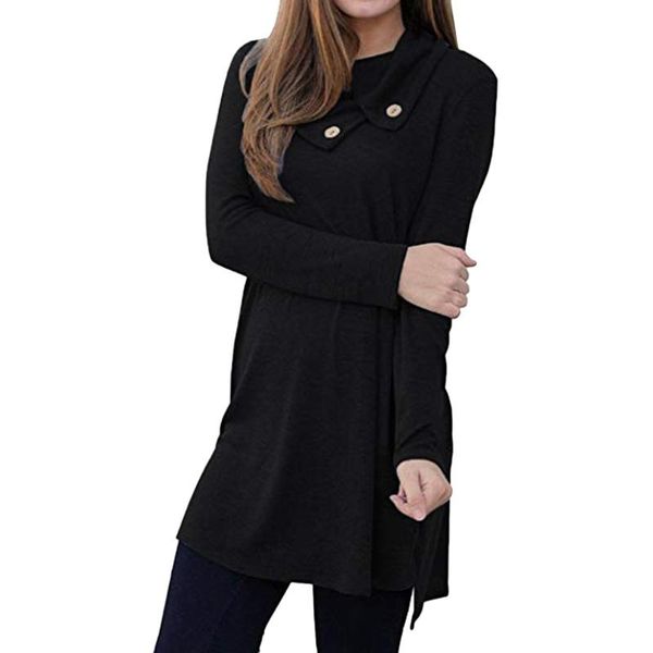 winter women's dresses polyester girl solid mini women dress casual long sleeve button lapel neck sides slit shirt, Black;gray
winter women's dresses polyester girl solid mini women dress casual long sleeve button lapel neck sides slit shirt, Black;gray