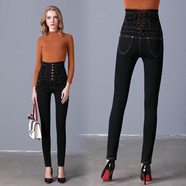 mom jeans women with high waist woman 2021 stretch basic skinny black 5xl plus size for women's, Blue
mom jeans women with high waist woman 2021 stretch basic skinny black 5xl plus size for women's, Blue