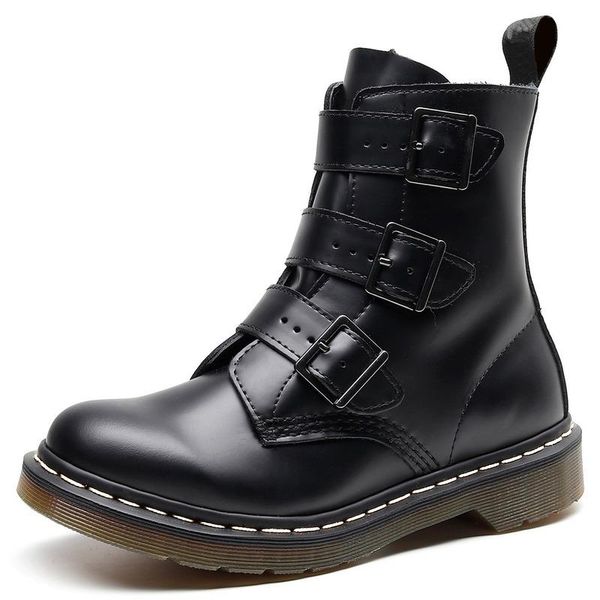 boots women genuine leather high shoes fashion punk goth black three-breasted short female booties botas mujer
boots women genuine leather high shoes fashion punk goth black three-breasted short female booties botas mujer