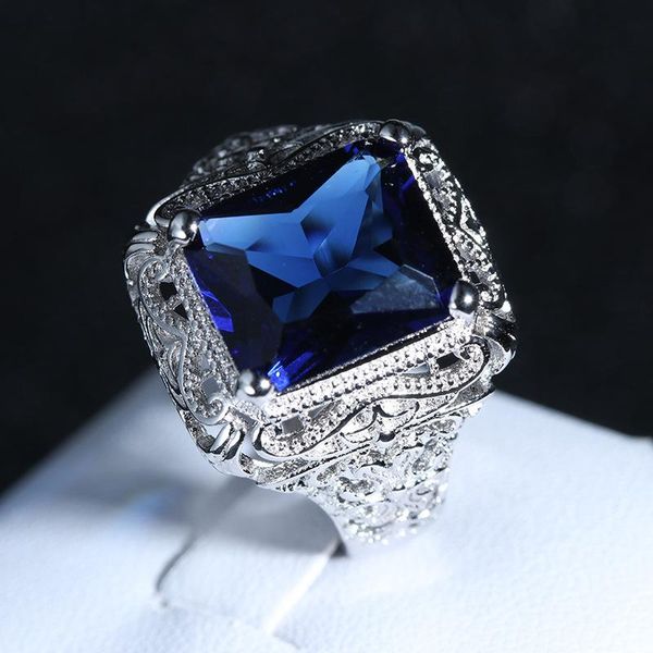 luxury women's blue zircon hollow flower rings for women engagement ring wedding band jewelry size 6-10, Slivery;golden
luxury women's blue zircon hollow flower rings for women engagement ring wedding band jewelry size 6-10, Slivery;golden