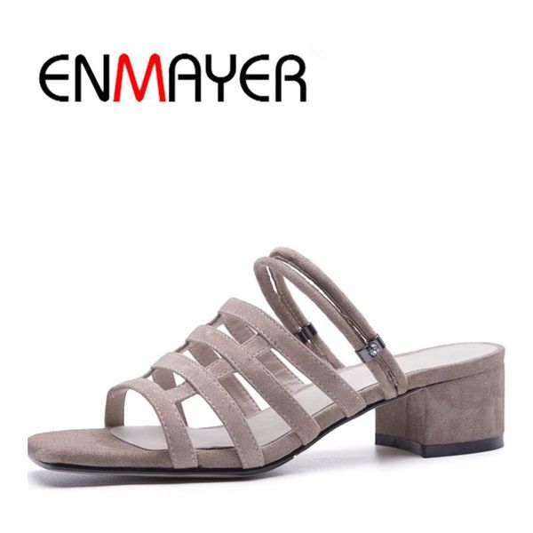 dress shoes enmayer fashion 2021 women sandals 4.5cm high heels quality summer square heel wedding suede mujer why41, Black
dress shoes enmayer fashion 2021 women sandals 4.5cm high heels quality summer square heel wedding suede mujer why41, Black