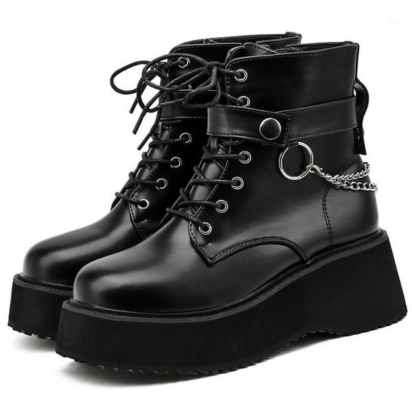 boots ribetrini fashion punk girl chain ankle wegdes platform high heels winter women chunky designer shoes woman1 b00y, Black
boots ribetrini fashion punk girl chain ankle wegdes platform high heels winter women chunky designer shoes woman1 b00y, Black