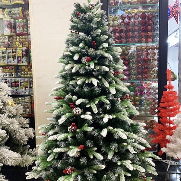 christmas decorations 1.8m dense green leaf tree berry snow model beautifully decorated scene window decoration
christmas decorations 1.8m dense green leaf tree berry snow model beautifully decorated scene window decoration