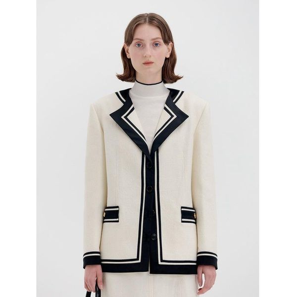 women's suits & blazers 2021 xiaoxiangfeng short suit single breasted temperament commuter celebrity blazer women, White;black
women's suits & blazers 2021 xiaoxiangfeng short suit single breasted temperament commuter celebrity blazer women, White;black
