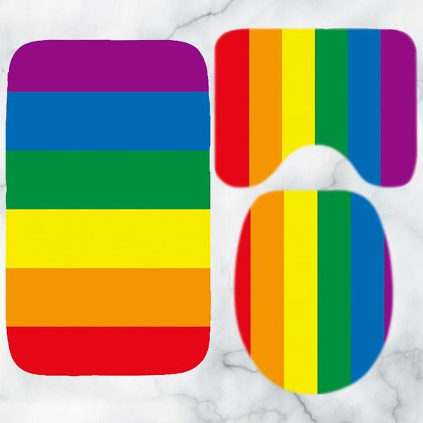 bath mats gay pride rainbow flag mat rug set for bathroom decor peace lgbt glbt carpet toilet lid cover accessories
bath mats gay pride rainbow flag mat rug set for bathroom decor peace lgbt glbt carpet toilet lid cover accessories