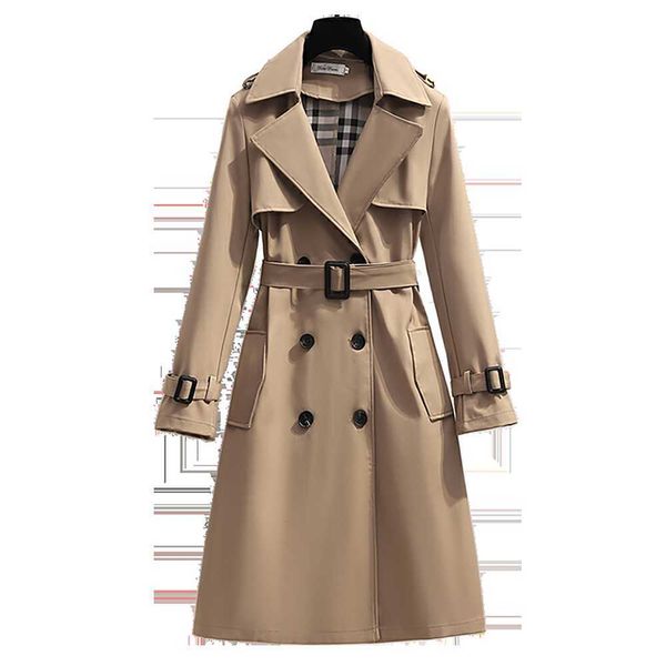 s - 4xl new spring england style women windbreaker loose medium and long elegant belt coat female casual long trench coats mujer s0903, Tan;black
s - 4xl new spring england style women windbreaker loose medium and long elegant belt coat female casual long trench coats mujer s0903, Tan;black