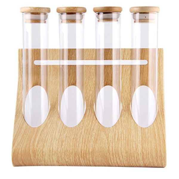 set coffee beans tea display rack storage test tube clear glass bottle toothbrush holders 
set coffee beans tea display rack storage test tube clear glass bottle toothbrush holders