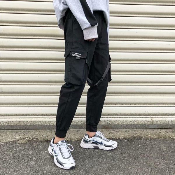 men's pants joggers men cargo streetwear 2021 hip hop casual pockets track male fashion trousers, Black
men's pants joggers men cargo streetwear 2021 hip hop casual pockets track male fashion trousers, Black