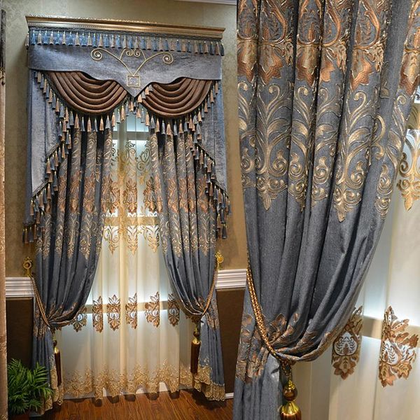 luxury european-style high-end atmospheric curtains living room bedroom floor-to-ceiling windows blackout custom curtain & drapes
luxury european-style high-end atmospheric curtains living room bedroom floor-to-ceiling windows blackout custom curtain & drapes