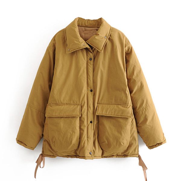 blsqr style winter jacket women lapel long sleeves pocket zipper design female coat loose womens short parka 210430, Black;brown
blsqr style winter jacket women lapel long sleeves pocket zipper design female coat loose womens short parka 210430, Black;brown