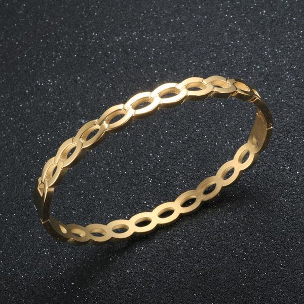 bangle trendy infinity hollow gold plated bracelet for women stainless steel minimalist jewelry gift, Black
bangle trendy infinity hollow gold plated bracelet for women stainless steel minimalist jewelry gift, Black