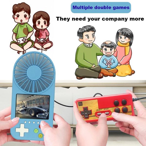 portable game players blue/green/pink/yellow handhold luminous cooling fan electric retro screen 2 in 1 console w/ lanyard
portable game players blue/green/pink/yellow handhold luminous cooling fan electric retro screen 2 in 1 console w/ lanyard