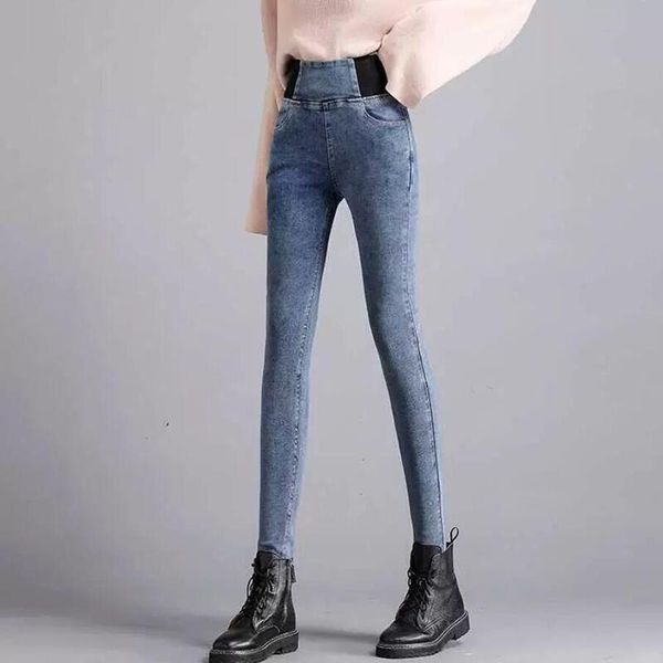 women's jeans plus size slim high waist stretch women fashion casual elastic pencil pants female korean style leggings denim, Blue
women's jeans plus size slim high waist stretch women fashion casual elastic pencil pants female korean style leggings denim, Blue