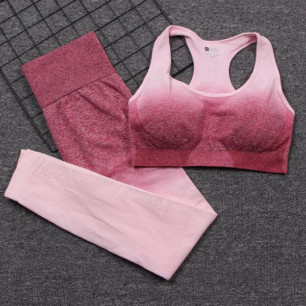 yoga outfit seamless set women gym workout clothes fitness clothing sportswear sports suit ombre bra and high waist leggings
yoga outfit seamless set women gym workout clothes fitness clothing sportswear sports suit ombre bra and high waist leggings