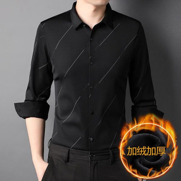 men's casual shirts 2021 winter long-sleeved shirt korean style young and middle-aged fashion handsome trend bottoming, White;black
men's casual shirts 2021 winter long-sleeved shirt korean style young and middle-aged fashion handsome trend bottoming, White;black
