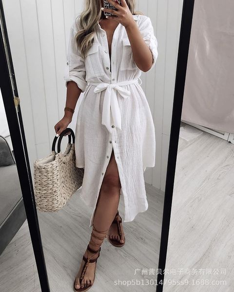 casual dresses women's long dress clothing apricot sleeve lapel lace-up shirt dress-belt required button pockets high waist fashion, Black;gray
casual dresses women's long dress clothing apricot sleeve lapel lace-up shirt dress-belt required button pockets high waist fashion, Black;gray