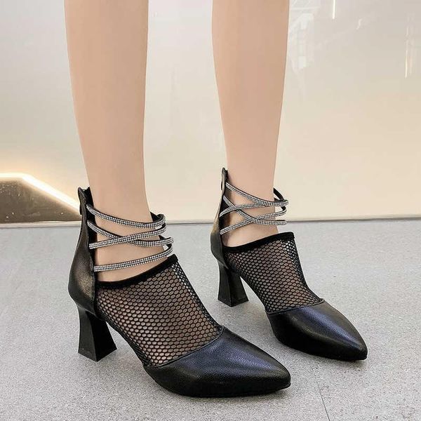 boots black mesh high heels ankle for women crystal strap pointed toe shoes woman fashion breathable summer booties
boots black mesh high heels ankle for women crystal strap pointed toe shoes woman fashion breathable summer booties