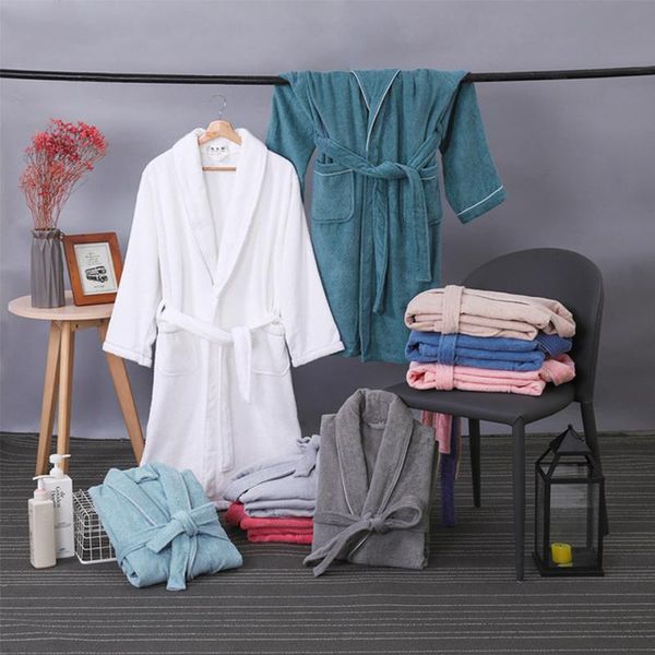 women's sleepwear solid el robe 100% cotton robes toweling terry lovers men and women bathrobe soft sleeprobe female casual homewear, Black;red
women's sleepwear solid el robe 100% cotton robes toweling terry lovers men and women bathrobe soft sleeprobe female casual homewear, Black;red
