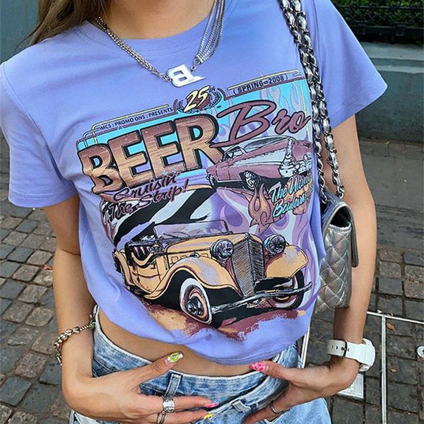 women's t-shirt 2021 summer o neck t shirts women short sleeve purple crop casual female cartoon graphic print y2k vintage clothes, White
women's t-shirt 2021 summer o neck t shirts women short sleeve purple crop casual female cartoon graphic print y2k vintage clothes, White