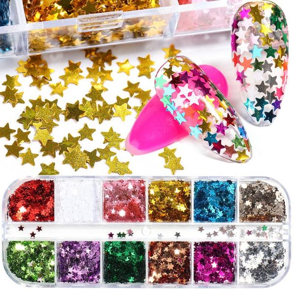 nail glitter sparkly sequins stars gold red green christmas art flakes holographic polish decorations designs manicure trcx, Silver;gold
nail glitter sparkly sequins stars gold red green christmas art flakes holographic polish decorations designs manicure trcx, Silver;gold