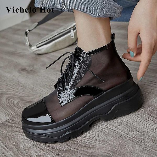 boots vichelo vintage motorcycle high fashion mixed colors round toe square heels lace up young lady ankle l31, Black
boots vichelo vintage motorcycle high fashion mixed colors round toe square heels lace up young lady ankle l31, Black