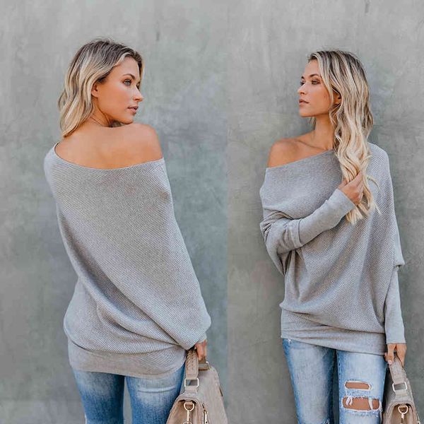 women's sweaters style autumn winter fashion pullover woman sweater preppy slash neck long sleeve black white gray khaki pbw5, White;black
women's sweaters style autumn winter fashion pullover woman sweater preppy slash neck long sleeve black white gray khaki pbw5, White;black