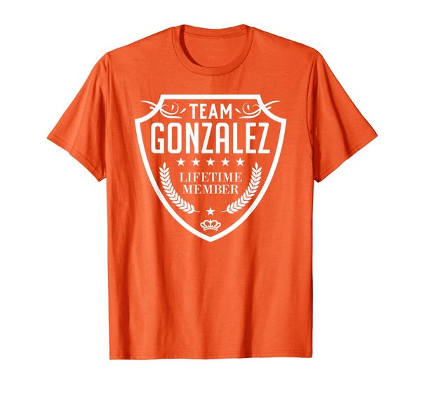 team gonzalez lifetime member matching family crew shirt t-shirt, White;black
team gonzalez lifetime member matching family crew shirt t-shirt, White;black