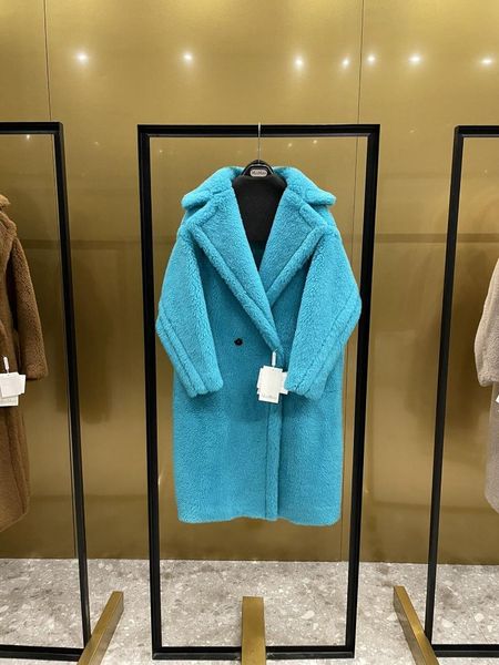 women's wool & blends green coat teddy bear fur women alpaca loose coats winter warm thicken classic, Black
women's wool & blends green coat teddy bear fur women alpaca loose coats winter warm thicken classic, Black