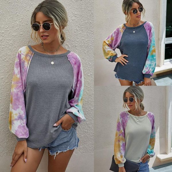 women's hoodies & sweatshirts tie-dye-sleeve printing with contrast color-panel long-sleeve sy203s3069, Black
women's hoodies & sweatshirts tie-dye-sleeve printing with contrast color-panel long-sleeve sy203s3069, Black