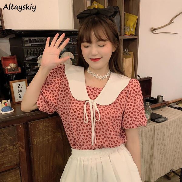 women's blouses & shirts women lovely students school ulzzang chic all-match casual kawaii friend printed lace-up puff sleeve clothing, White
women's blouses & shirts women lovely students school ulzzang chic all-match casual kawaii friend printed lace-up puff sleeve clothing, White