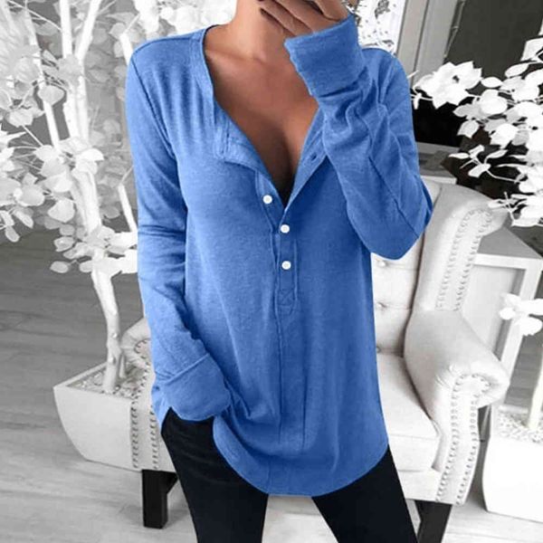 women button pullover long sleeve v neck loose casual leisure blouse female fashion long sleeve blouses shirts x0521, White
women button pullover long sleeve v neck loose casual leisure blouse female fashion long sleeve blouses shirts x0521, White